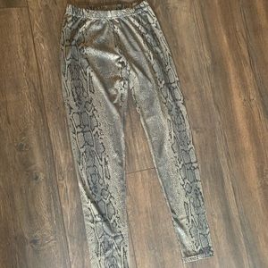 Snake skin, animal print leggings